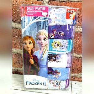 Disney Frozen II 6-pk. girls' panties size 6 NWT (ca1101)